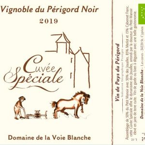 Etiquette de vin Domaine de la voie blanche